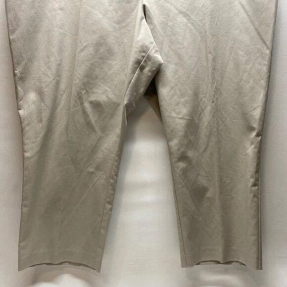 Apt 9 Curvy Capri Women's 22W Khaki Straight Cotton Stretch Pants Kohl's $48 NWT - Picture 3 of 14